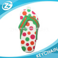 cute custom slipper pvc keychain